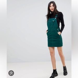 ASOS green overall dress